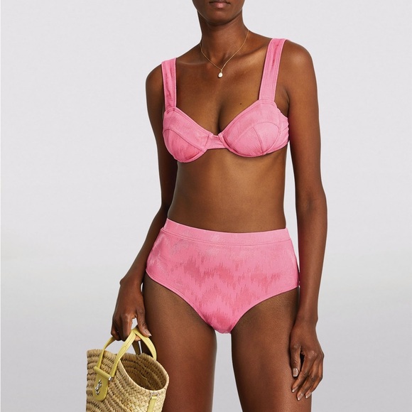 NWT SOLID AND STRIPED BIKINI - Picture 4 of 7